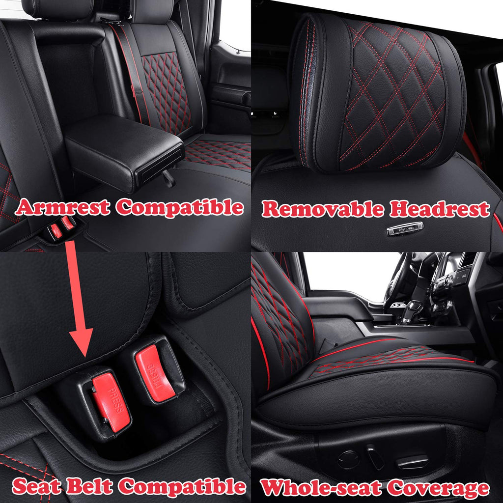 Car Seat Covers Black-Red A64318