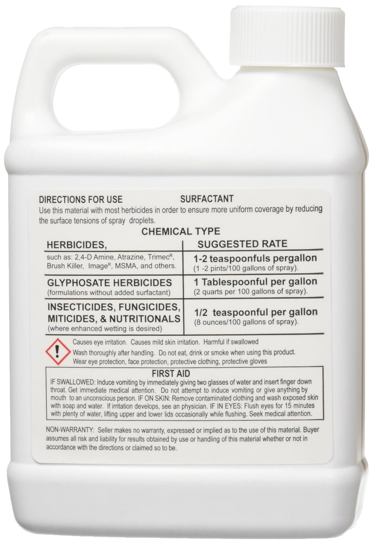 Battery Powered Backpack Sprayer, 4 gal, White & Surfactant for Herbicides Non-Ionic, 16oz M6140
