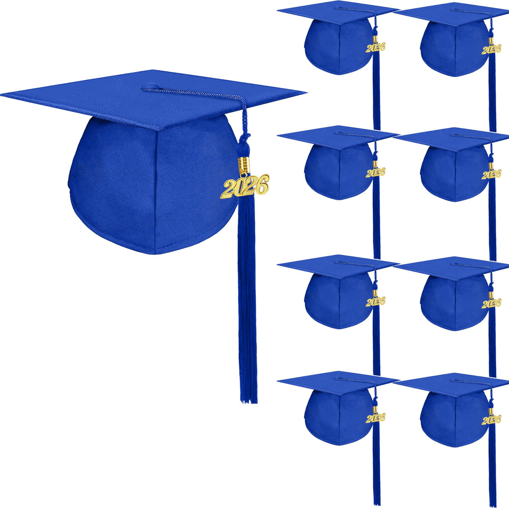 Matte Graduation Cap with 2026 Tassel J216499