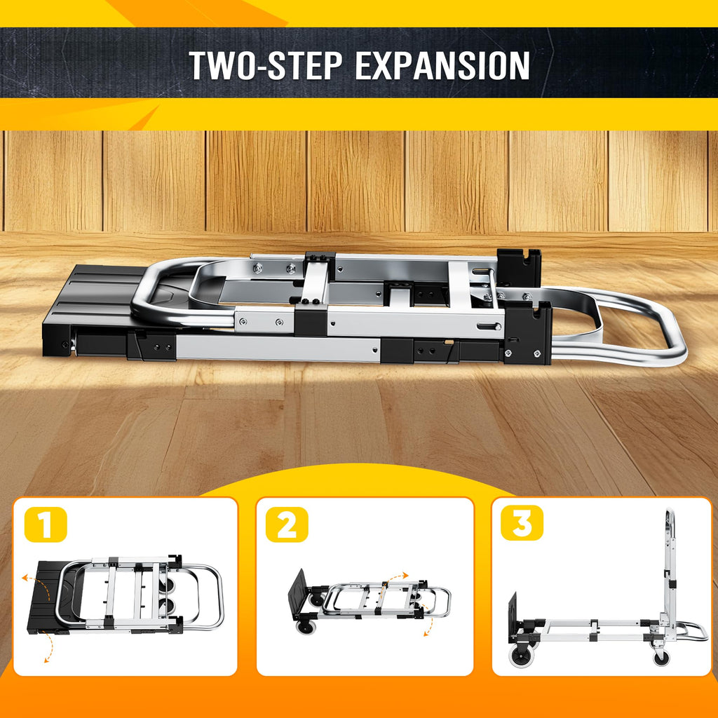600lbs 3 in 1 Folding Hand Truck Dolly J2693