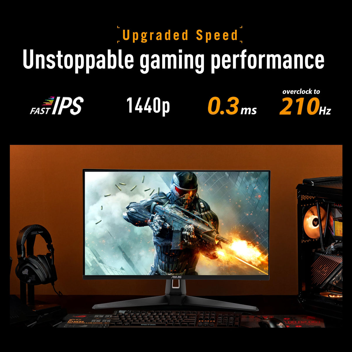 27 Inch 1440p 210Hz Gaming Monitor L4735