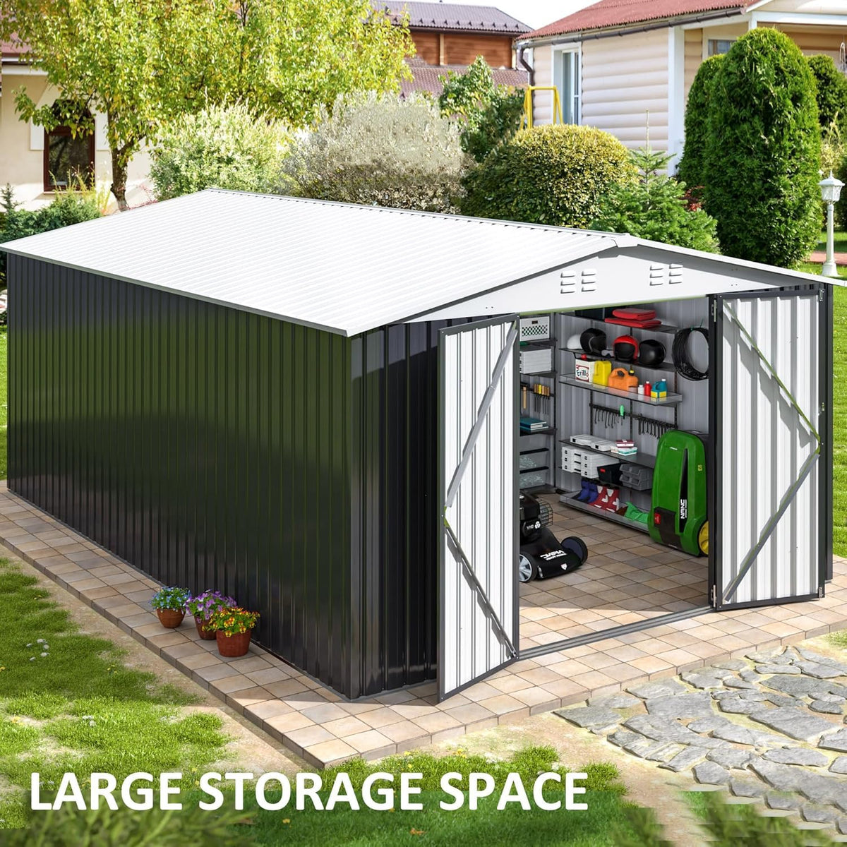 10x14 Outdoor Storage Metal Shed K157