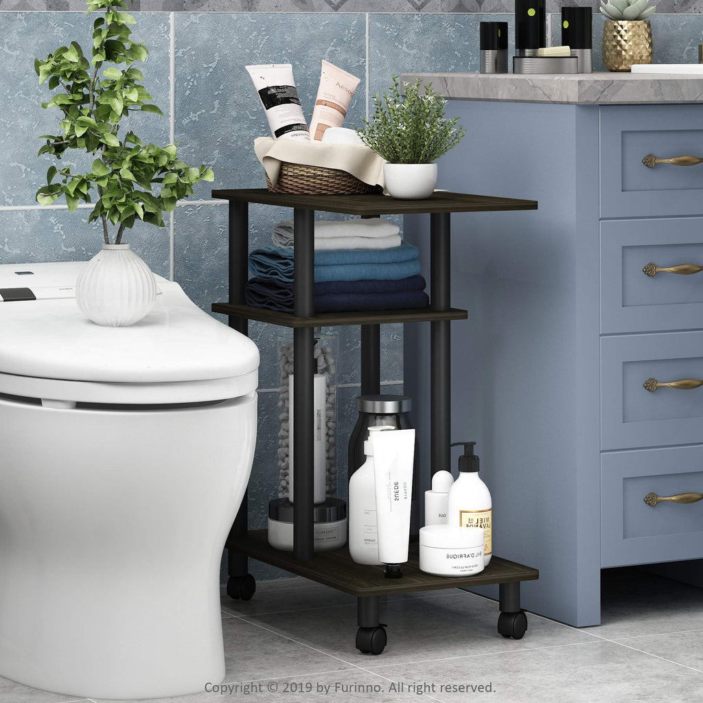 C Shaped Side Table with Casters K3903