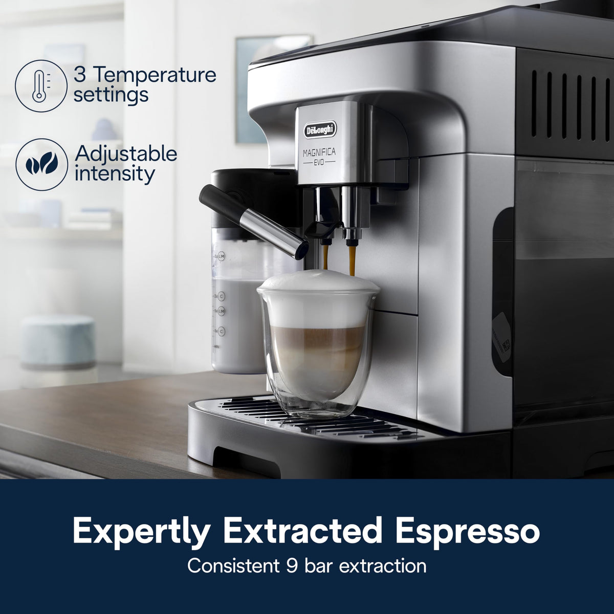 Automatic Espresso Machine with Milk Frother J816