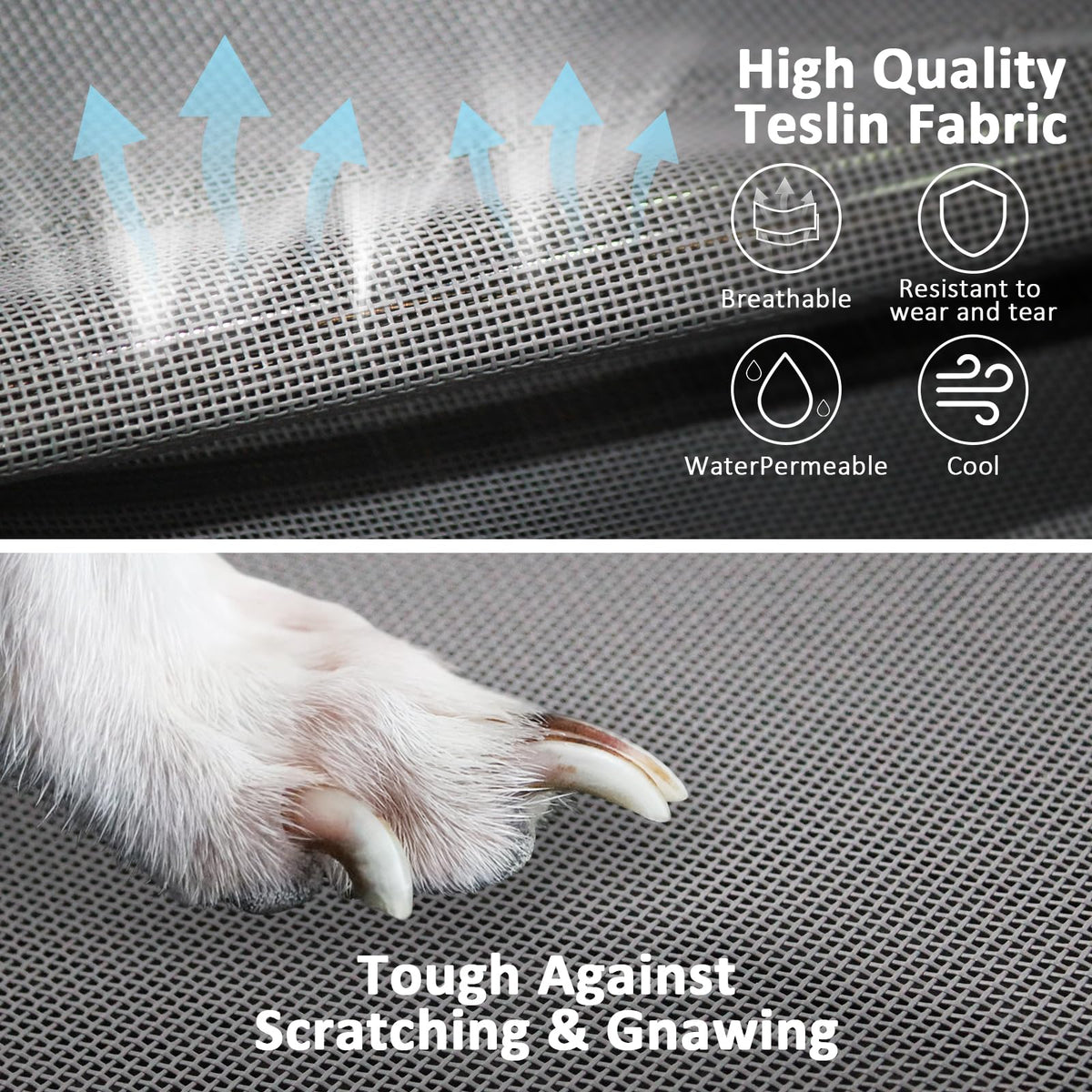 Lightweight Elevated Dog Bed with Cooling Fabric V258