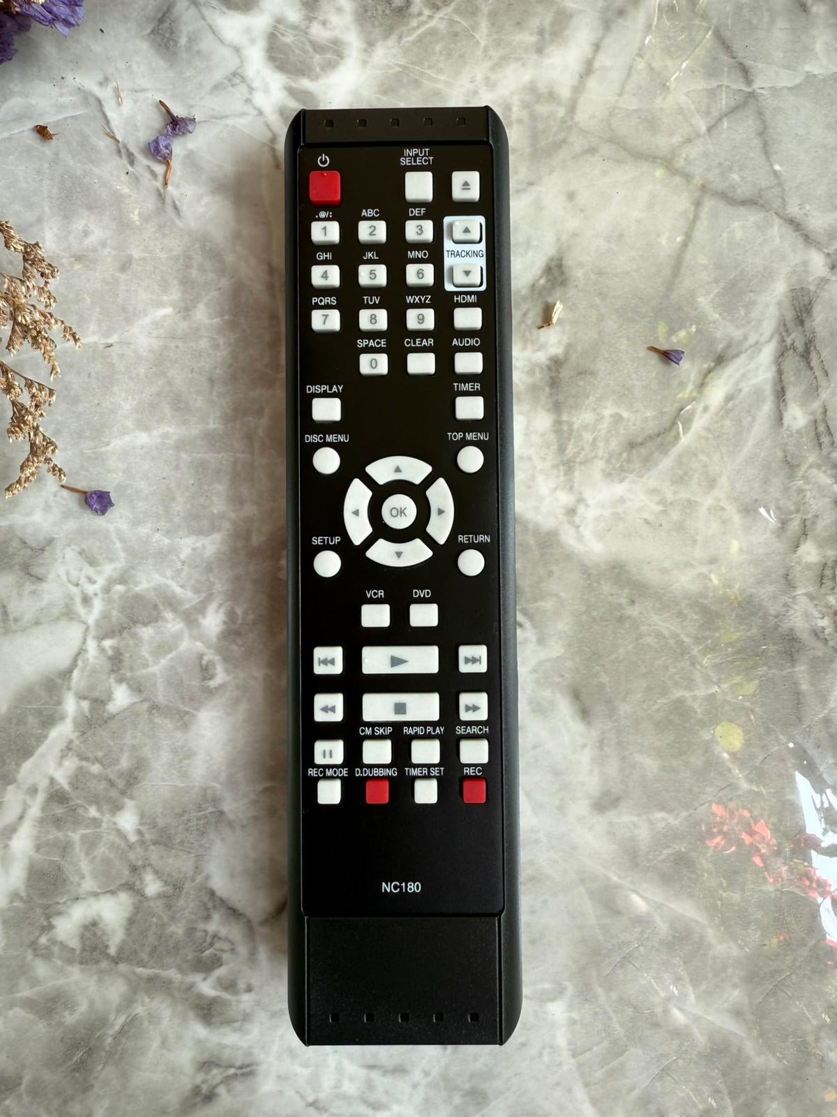Replacement Remote Control for VCR/DVD Player Combo Recorder C960408