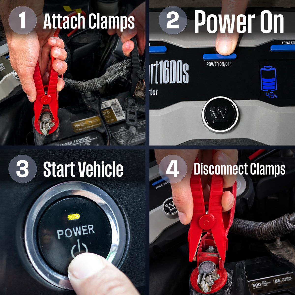 Portable Jump Starter & USB Power Bank 12V Car Battery Booster R6940