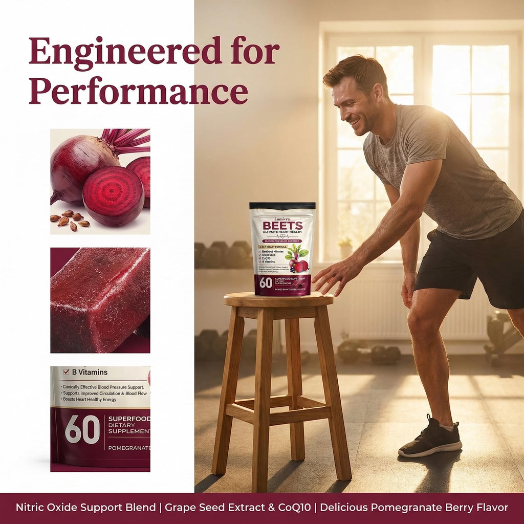 Beet Chews with Grape Seed Extract & CoQ10 - 60 Chews J716062