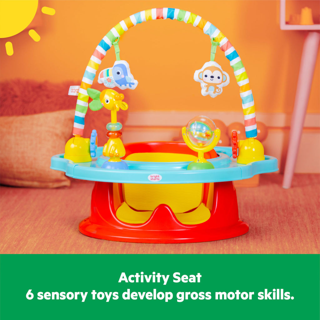 3-in-1 Baby Activity Seat with Toys, Snacking Tray, Booster Seat X687