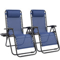 Zero Gravity Chairs Set of 2 Blue T3084