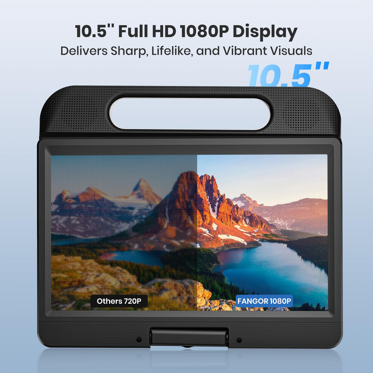 12.5" Portable Blu-ray Player with 10.5" 1080P Swivel Screen I63869