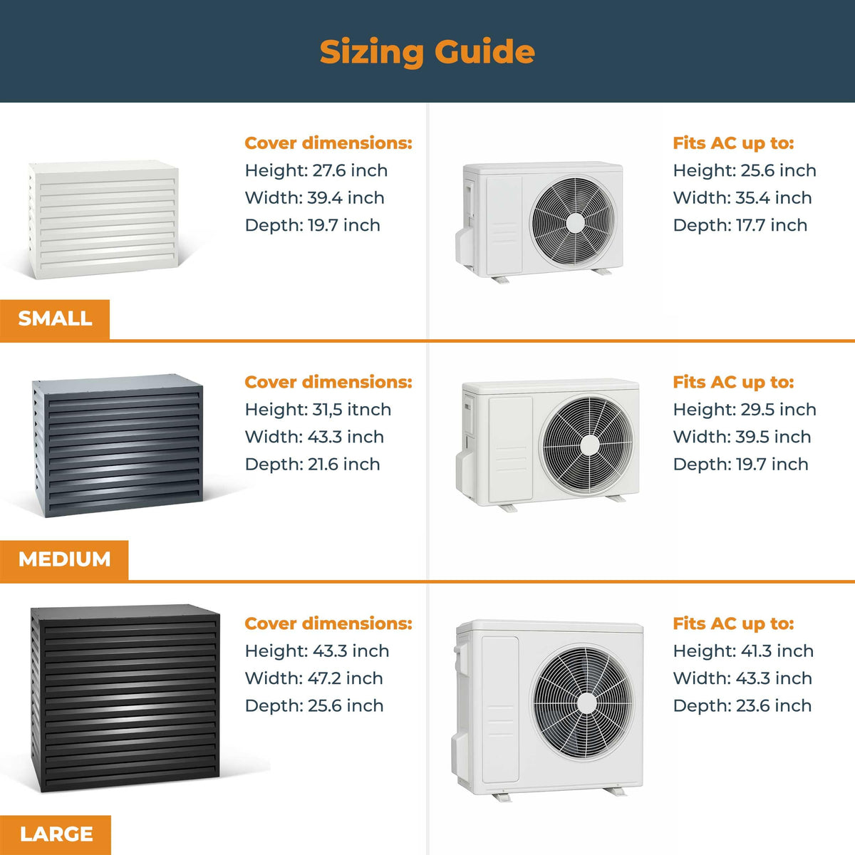 Aluminium Mini Split AC Cover Z257355