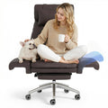 Oversized Brown Convertible Office Chair K3177