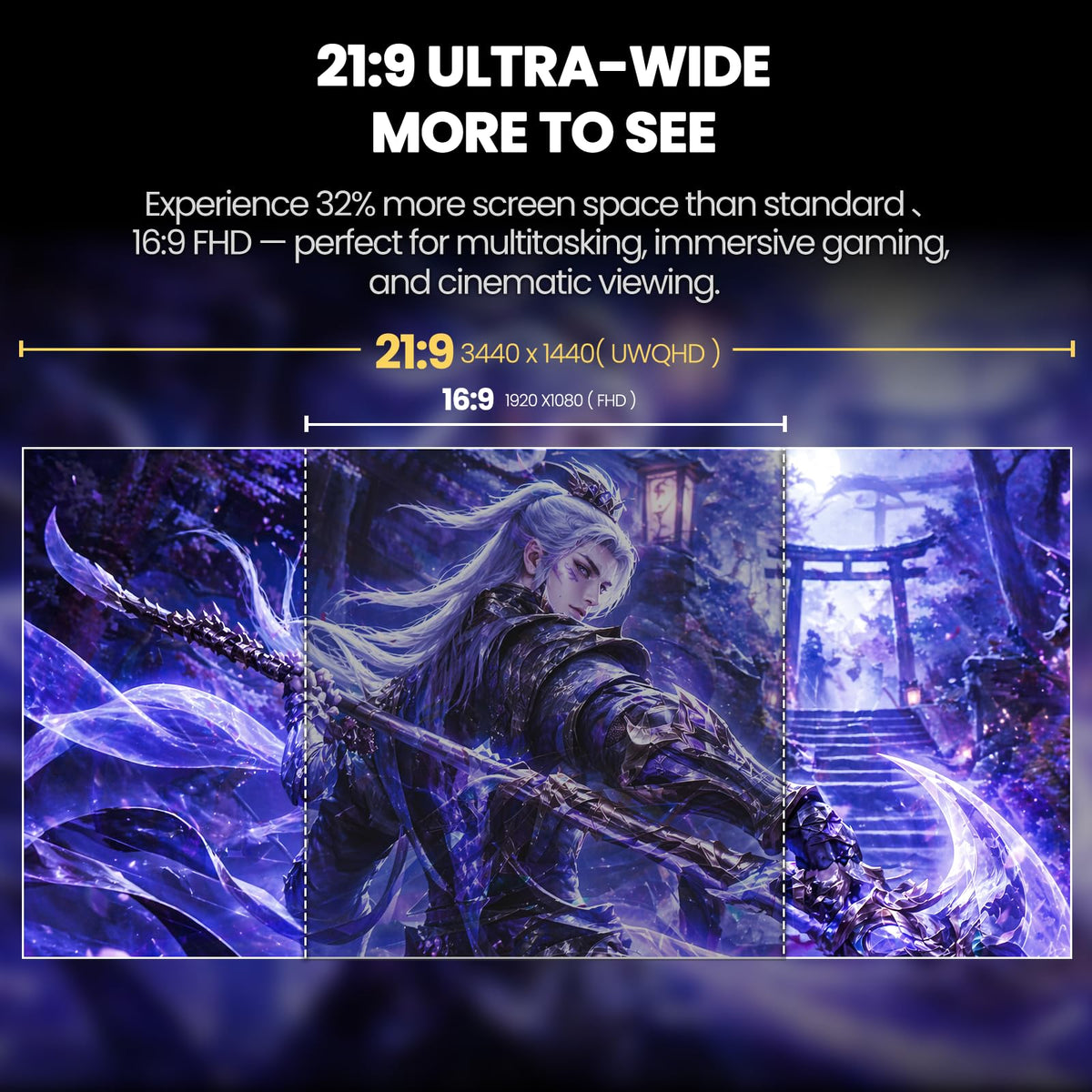 34 Inch 165Hz UWQHD IPS Ultrawide Gaming Monitor C7480