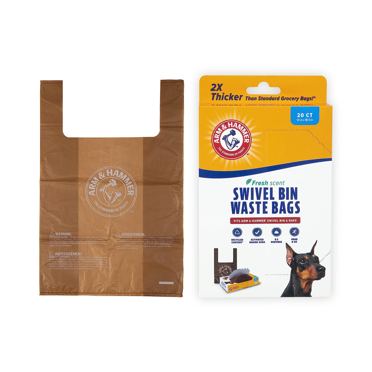 Heavy Duty Dog Waste Bags 20 Count V593532