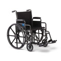 Folding Wheelchair with Swing-Back Desk-Length Arms and Swing-Away Footrests R978