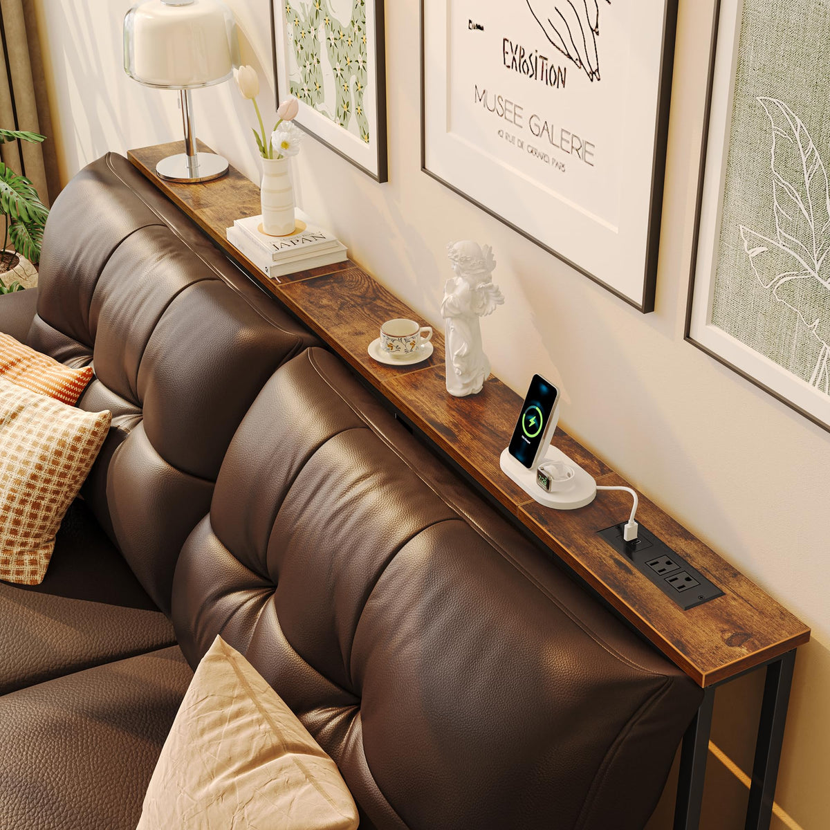 70.8 Inch Console Table with Charging Station I130