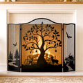 50" x 36" 3-Panel Tree Pattern Fireplace Screen W2437