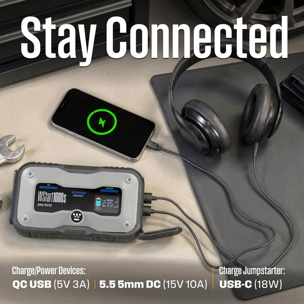 Portable Jump Starter & USB Power Bank 12V Car Battery Booster R6940
